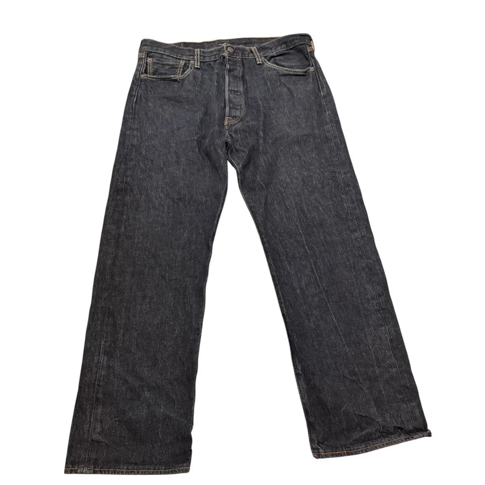 Levi's 501 Original Fit Men's Jeans W36 L30 Rigid Dark Indigo Denim Classic